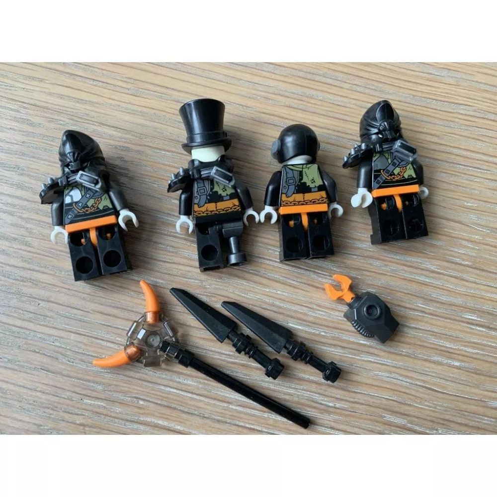 二手 樂高 LEGO 旋風忍者 獵龍團 4人組-細節圖2