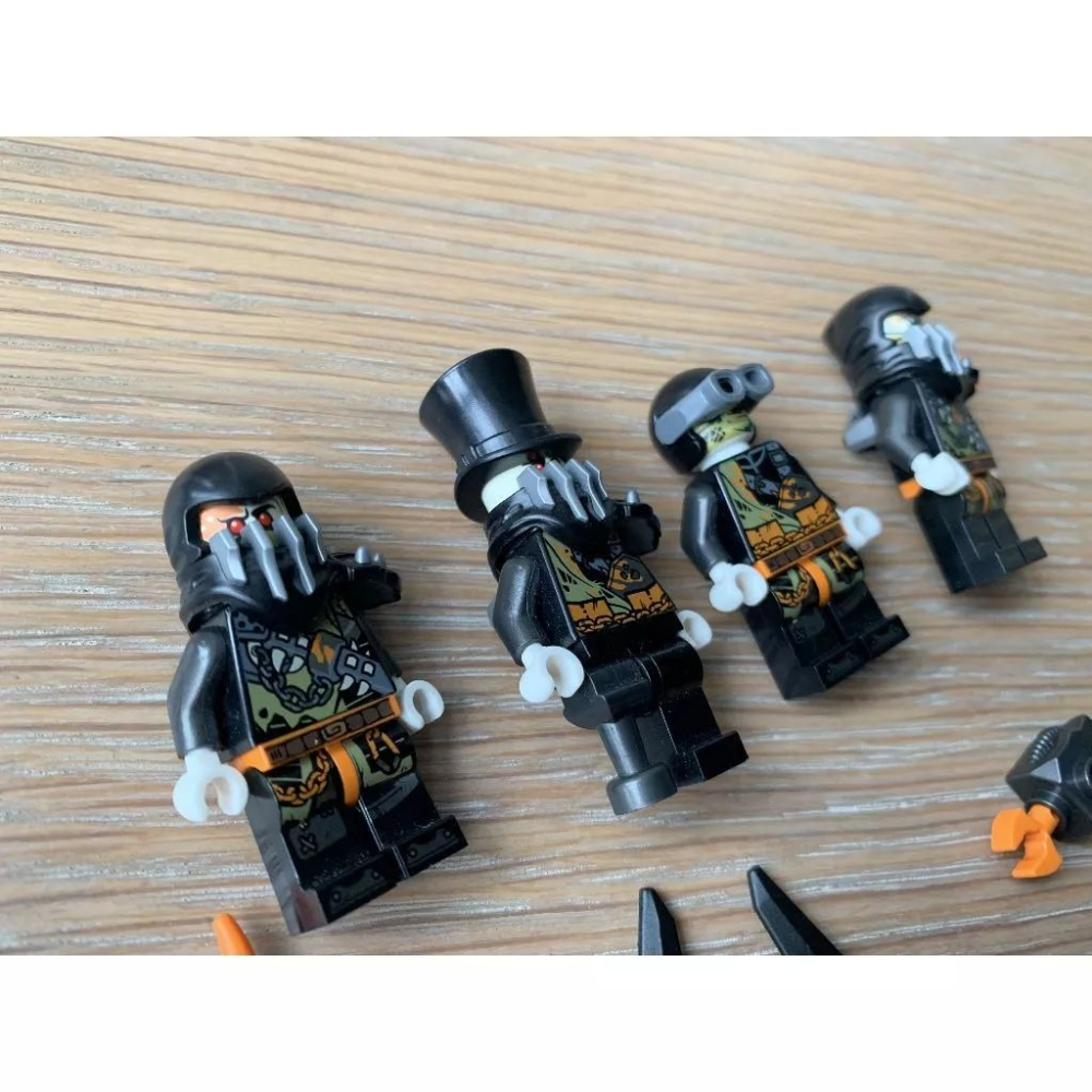 二手 樂高 LEGO 旋風忍者 獵龍團 4人組-細節圖3