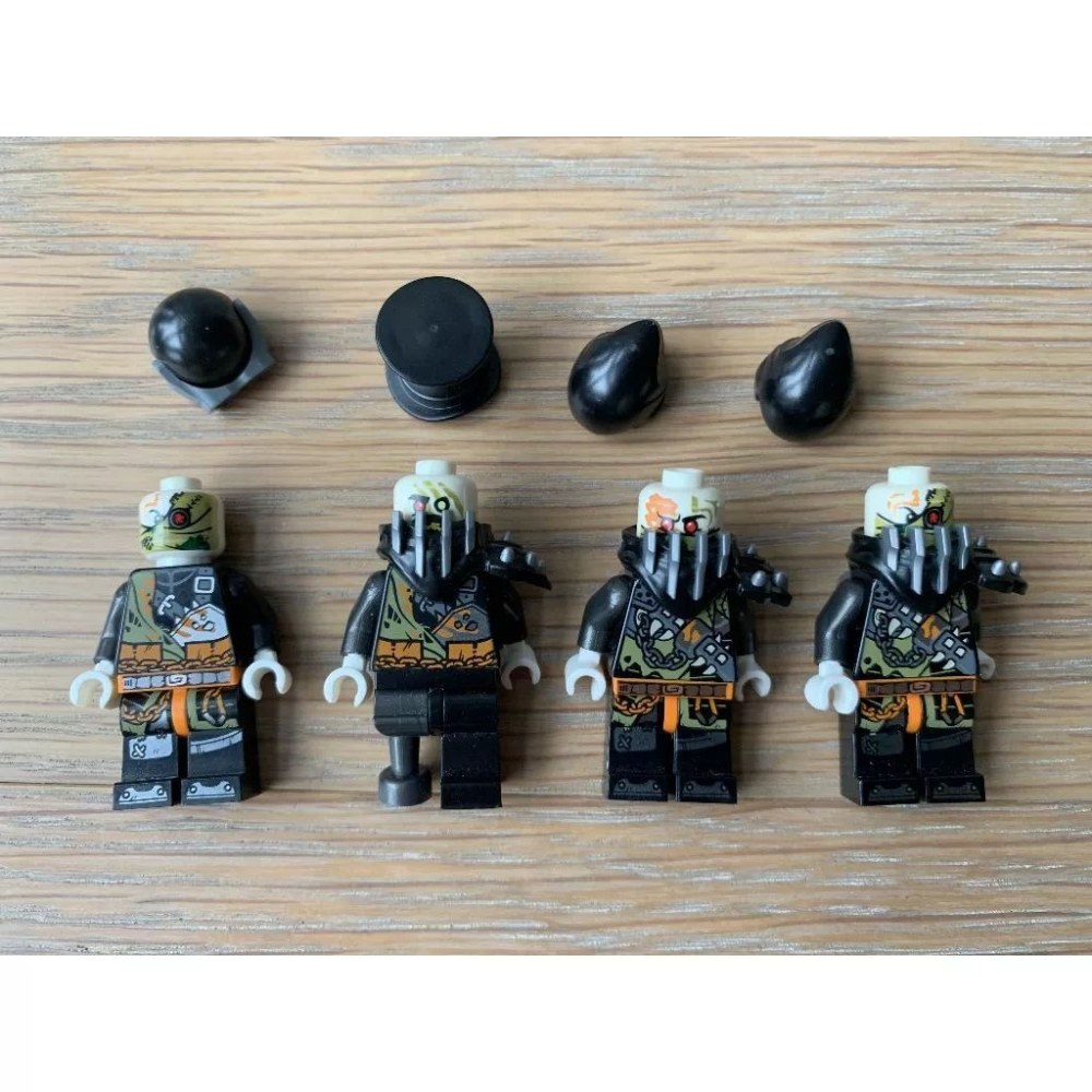 二手 樂高 LEGO 旋風忍者 獵龍團 4人組-細節圖4