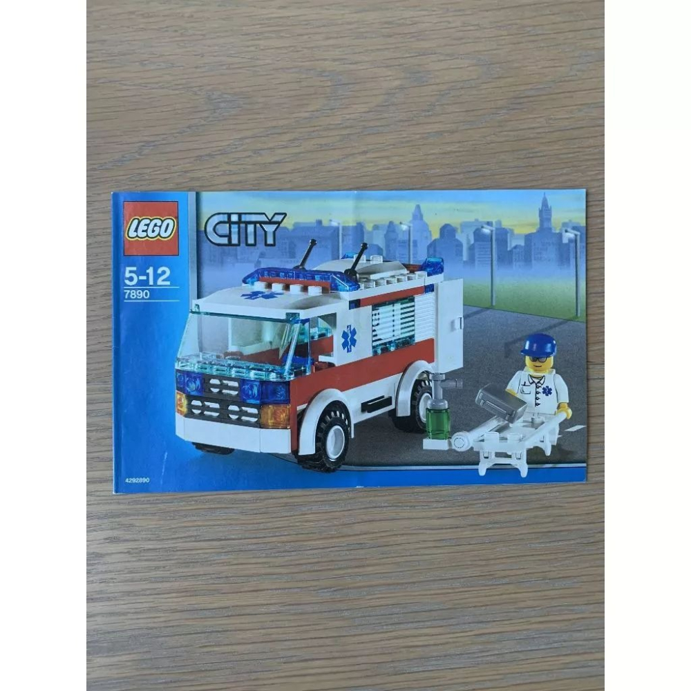 二手 樂高 LEGO 城市 救護車 7890 經典-細節圖2
