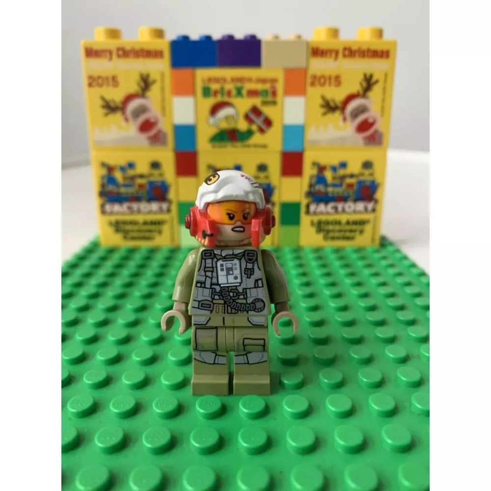 二手 樂高 LEGO 星際大戰人偶 A翼女飛行員 sw884 75196-細節圖4