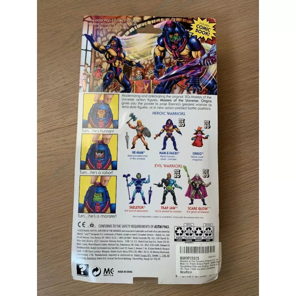 美泰 Mattel 太空超人 MOTU MAN-E-FACES 5.5吋 公仔-細節圖4
