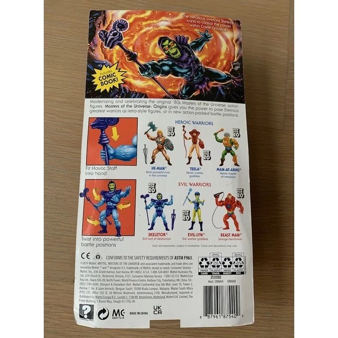 美泰 Mattel 太空超人 MOTU Skeletor 骷髏王 5.5吋 公仔-細節圖2