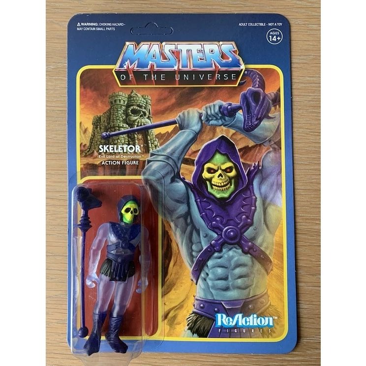 Super7 太空超人 master of the universe Reaction 透明限量 3.75吋 公仔一套-細節圖2
