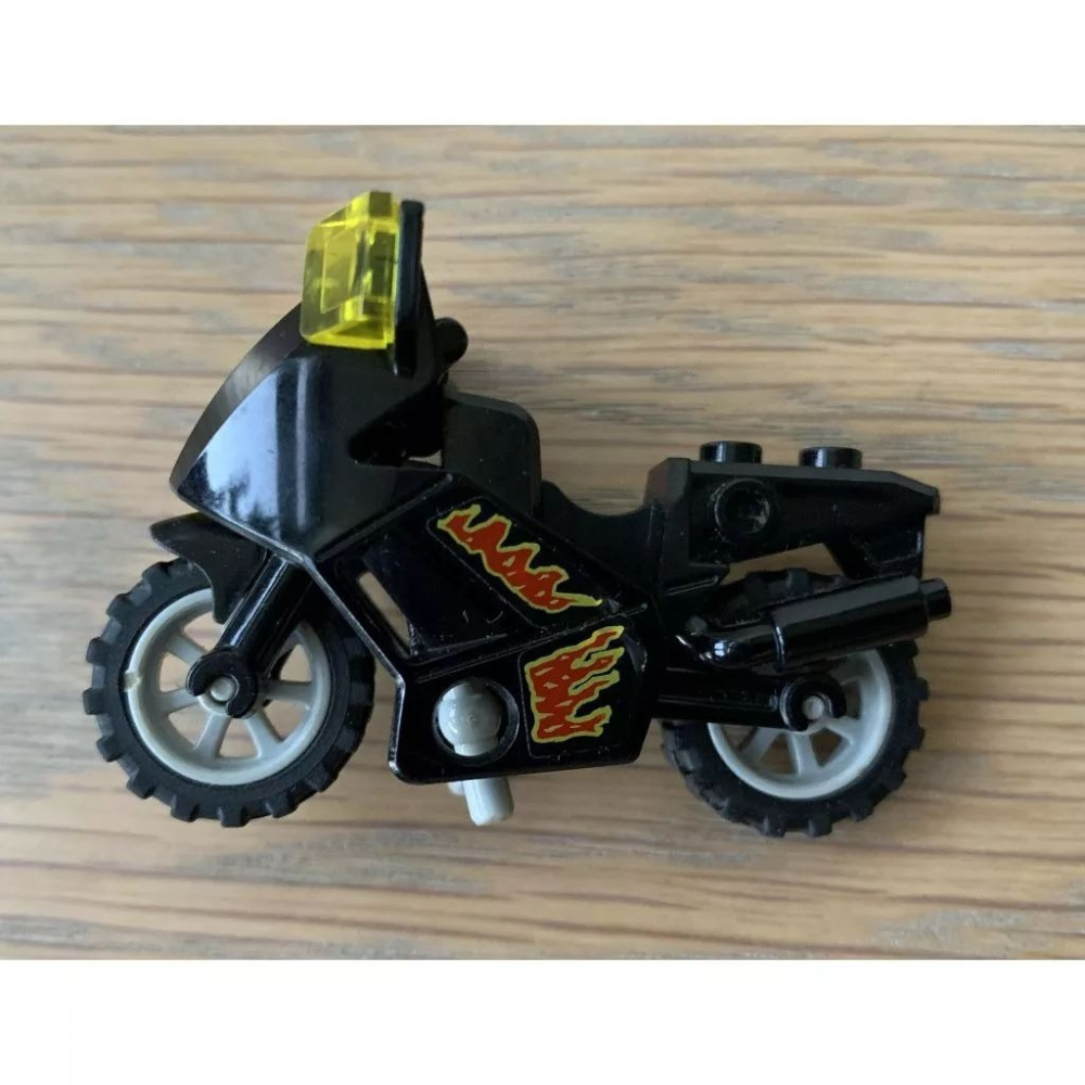 二手 樂高 LEGO 黑色 賽車 重機 機車-細節圖3