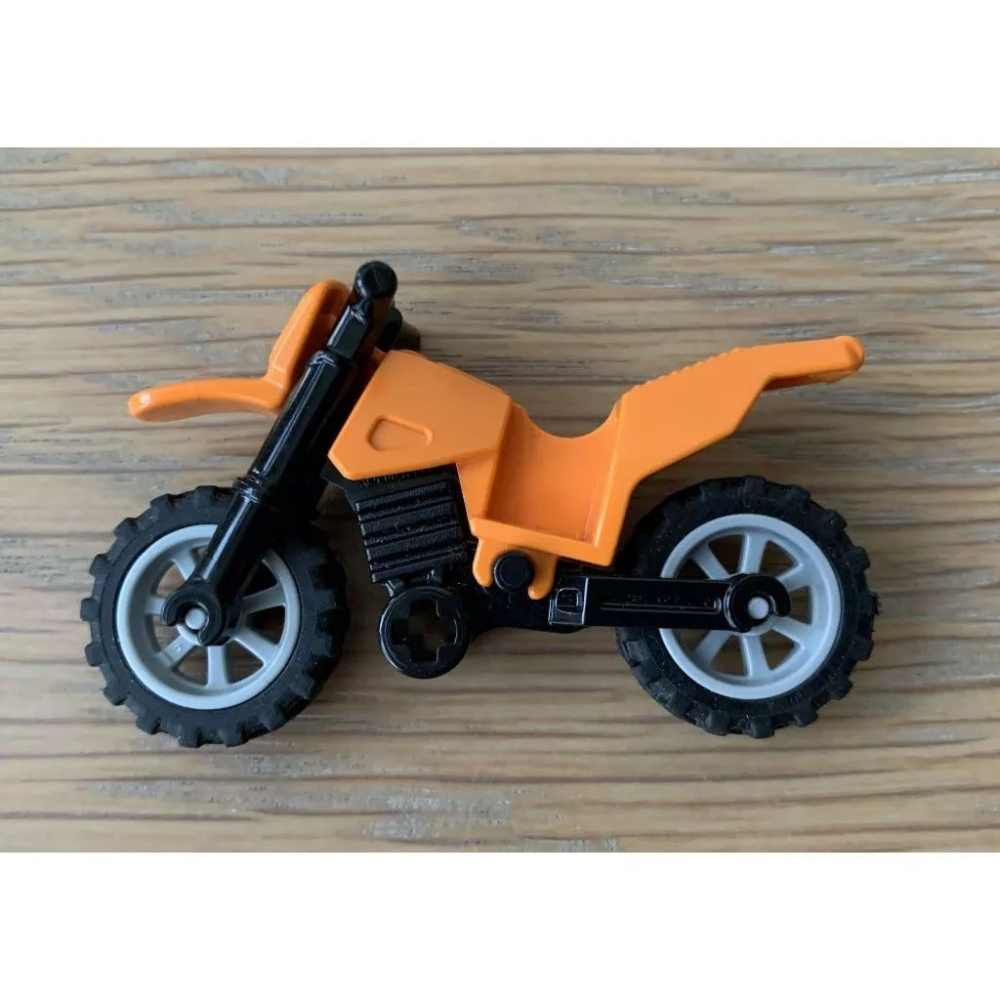 二手 樂高 LEGO 橘色 機車-細節圖3