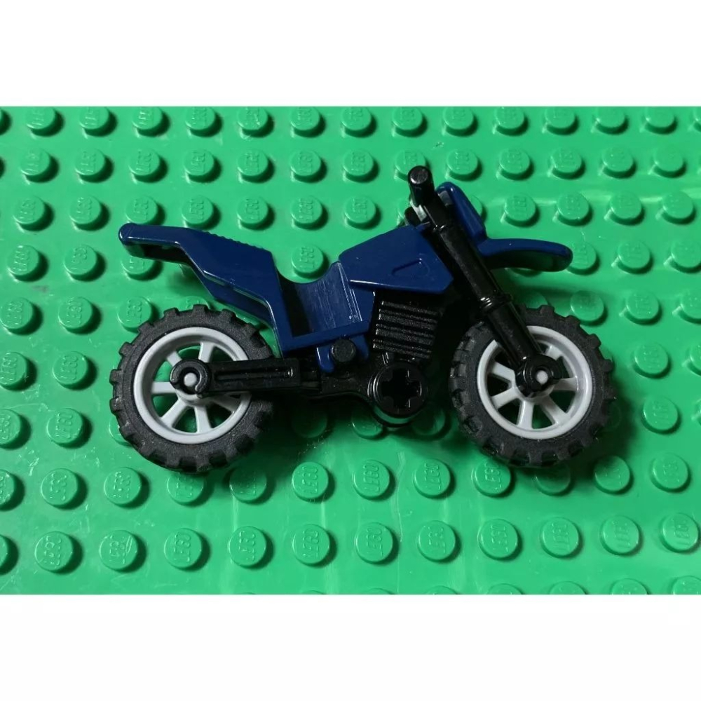 二手 樂高 LEGO 城市 深藍色 機車-細節圖2