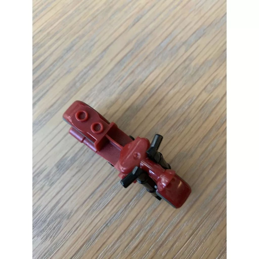 二手 樂高 LEGO 暗紅色 重機 機車-細節圖2