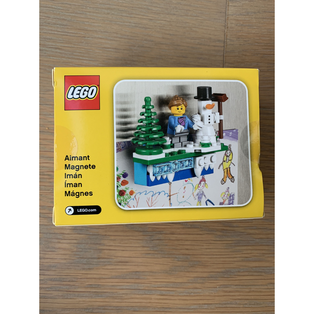 樂高 LEGO 853663 節慶磁鐵 小雪人與雀斑女孩 雪人 磁鐵 雀斑女孩-細節圖2