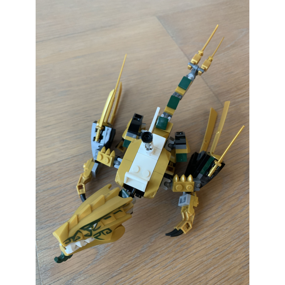 二手 樂高 lego 旋風忍者 70666 黃金龍-細節圖2