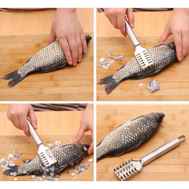 [新品上架] 刮鱗器 刮魚鱗 刮魚鱗器 刮鱗器銀色 刮 殺魚 刮鱗刀 去魚鱗 廚房工具 魚鱗刨-細節圖8