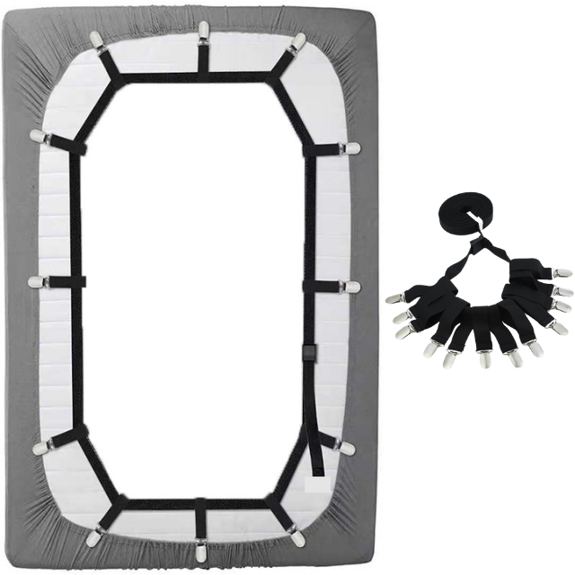 床單固定夾-黑色全包圍(十二夾)