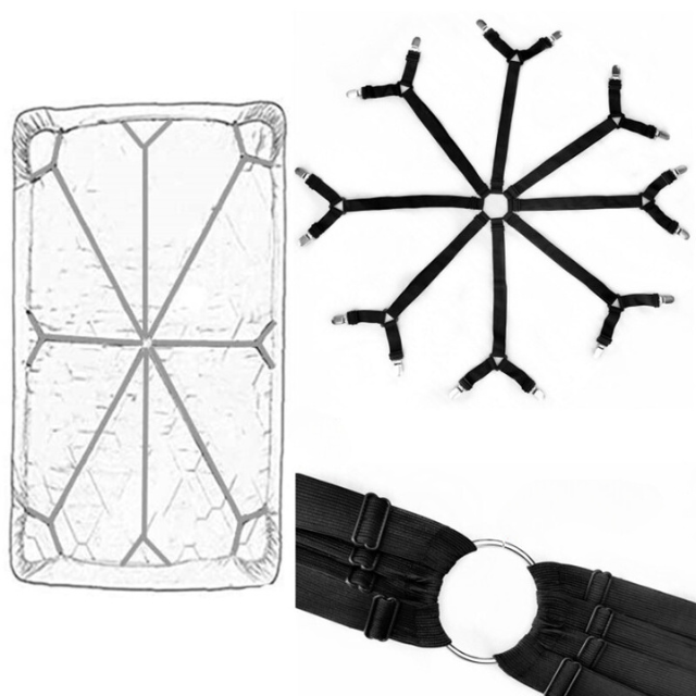 床單固定夾-黑色十六夾