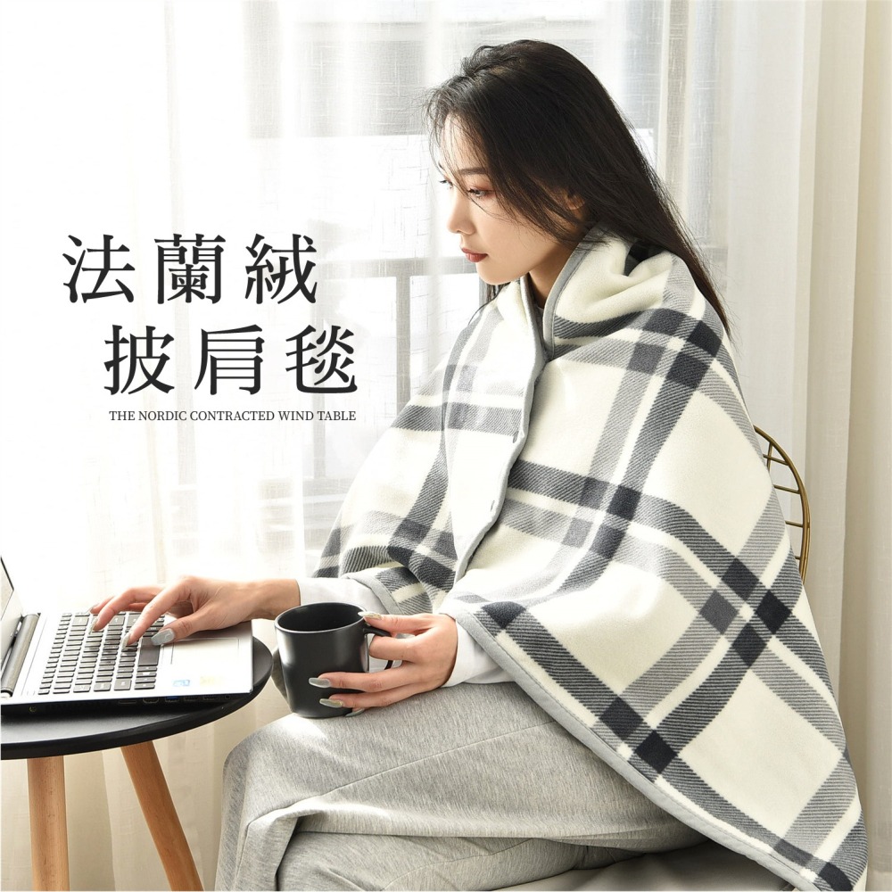 法蘭絨披肩毯-細節圖2