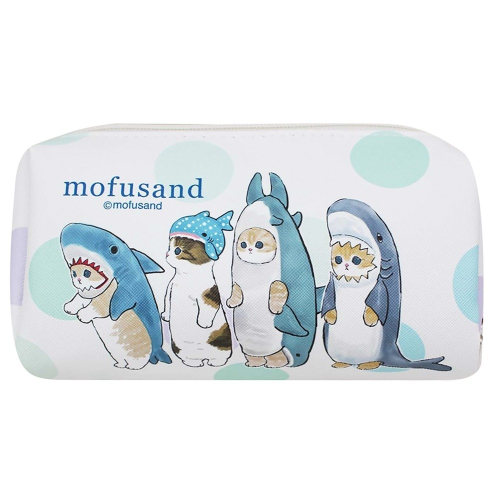 mofusand 貓福珊迪 方形多功能袋 筆袋 萬用袋 化妝包 動漫 IP 授權卡通