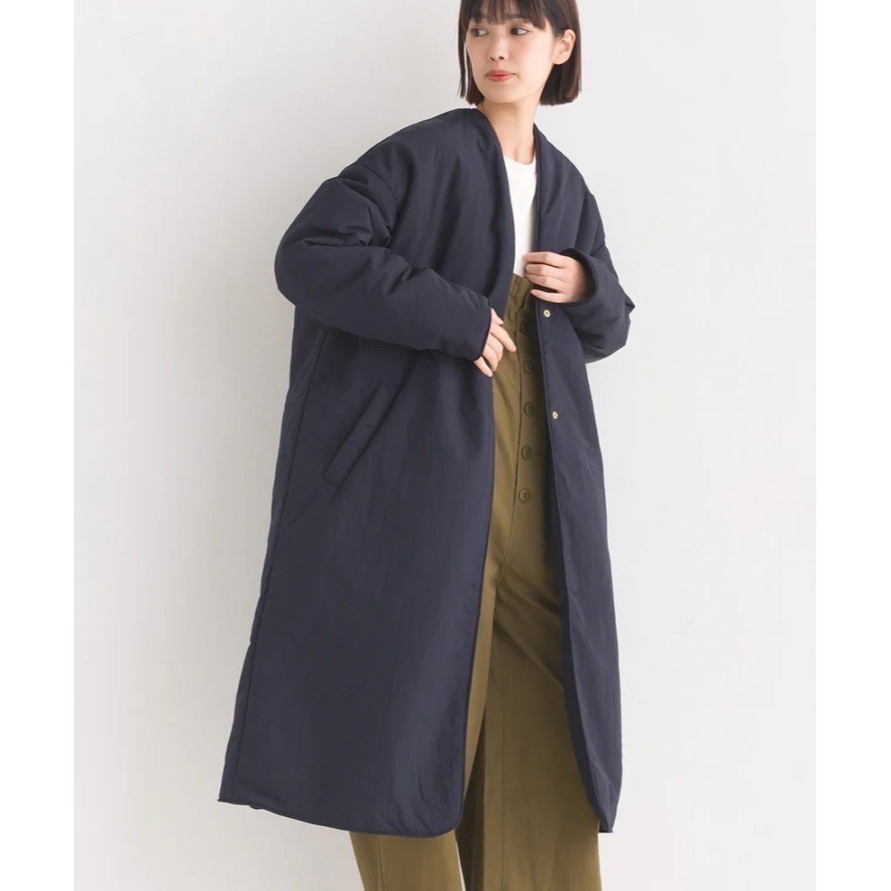 日本品牌OMNES無領防水大衣-輕量-細節圖2