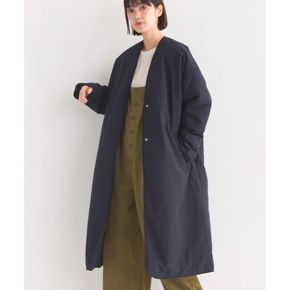 日本品牌OMNES無領防水大衣-輕量-細節圖3