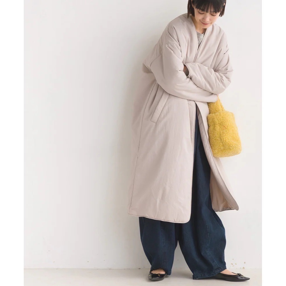 日本品牌OMNES無領防水大衣-輕量-細節圖4