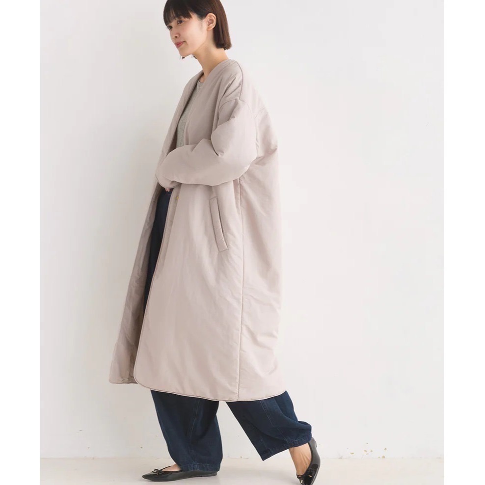 日本品牌OMNES無領防水大衣-輕量-細節圖5