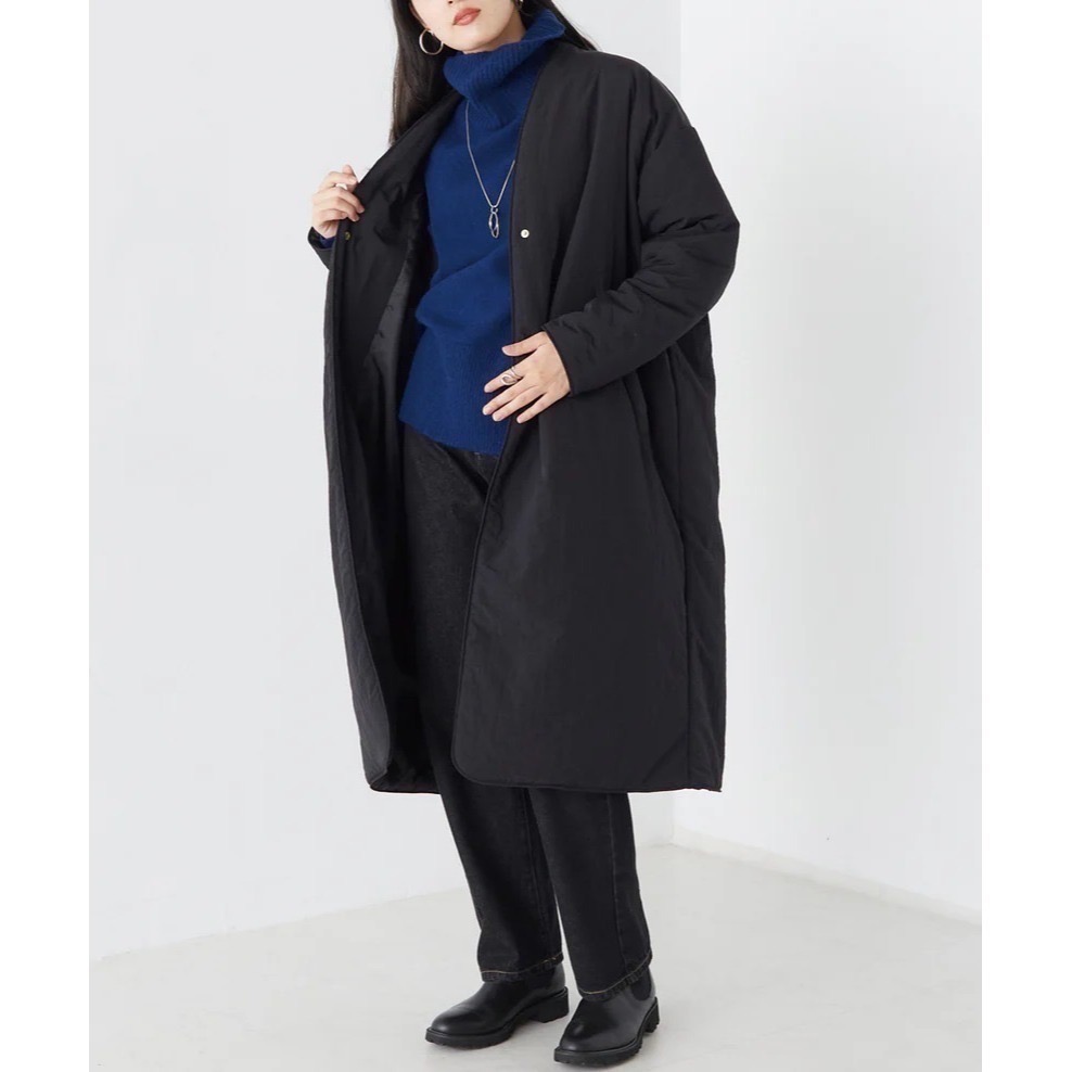 日本品牌OMNES無領防水大衣-輕量-細節圖7