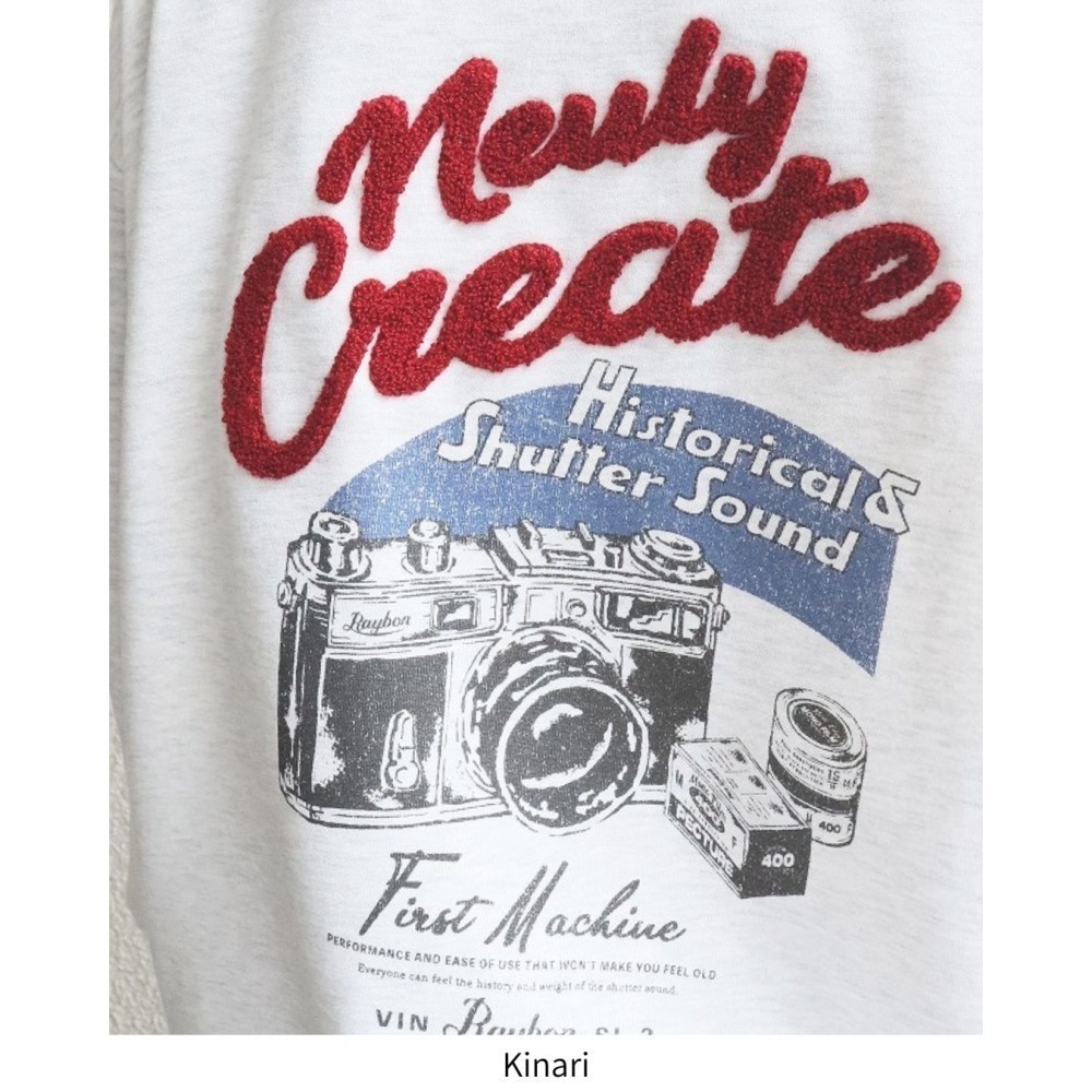 《全新現貨正品》日本POWER TO THE PEOPLE相機刺繡衛衣-男女適用-細節圖11