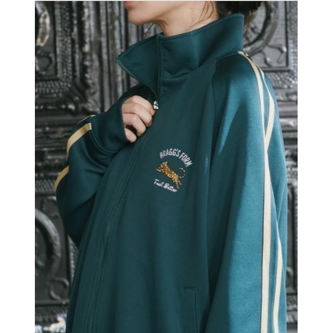 《全新現貨正品》日本POWER TO THE PEOPLE 老虎刺繡運動外套-男女適用-トレンドのトラックジャケット-細節圖2