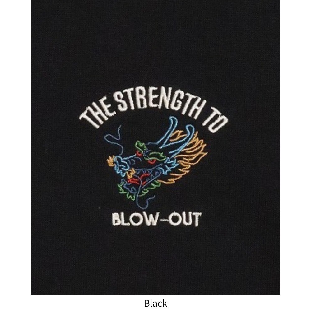 《全新現貨正品》日本POWER TO THE PEOPLE大龍刺繡連帽T-男女適用-龍刺繍パーカー-細節圖5