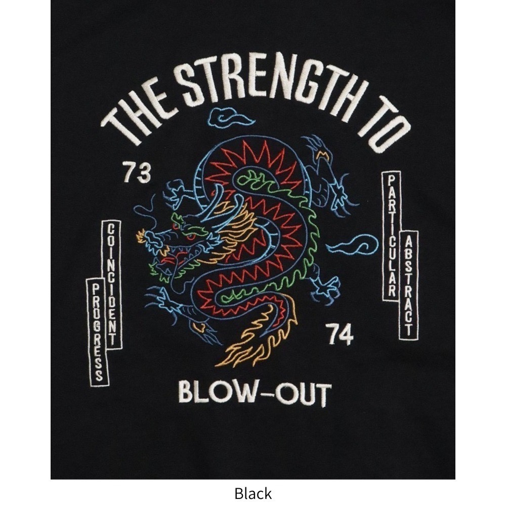 《全新現貨正品》日本POWER TO THE PEOPLE大龍刺繡連帽T-男女適用-龍刺繍パーカー-細節圖6