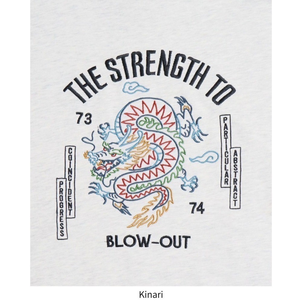 《全新現貨正品》日本POWER TO THE PEOPLE大龍刺繡連帽T-男女適用-龍刺繍パーカー-細節圖9