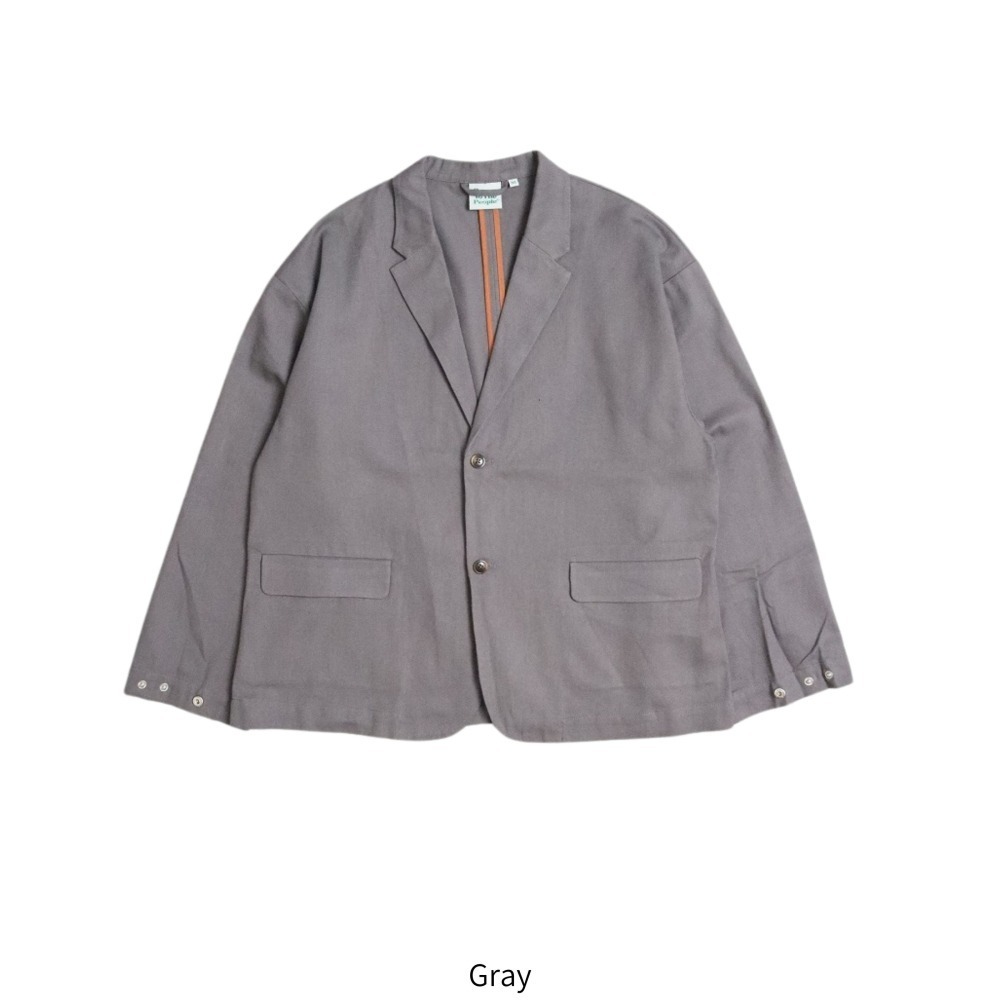 《全新現貨正品》日本POWER TO THE PEOPLE寬版斜紋剪裁外套-男女適用-オーバーサイズテーラードジャケット-細節圖4