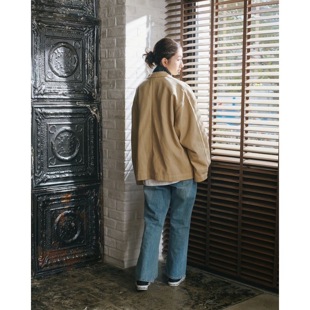 《全新現貨正品》日本POWER TO THE PEOPLE寬版斜紋剪裁外套-男女適用-オーバーサイズテーラードジャケット-細節圖9