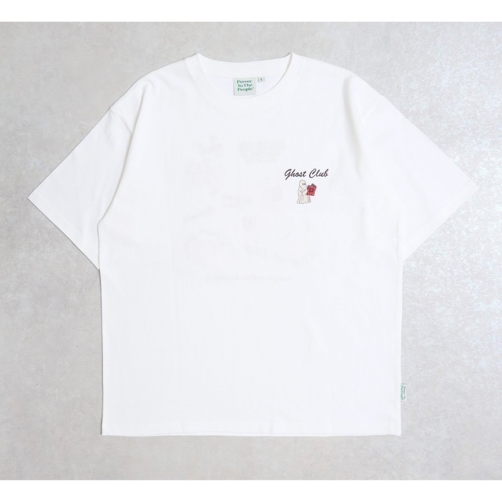 《2025夏季全新現貨正品》日本POWER TO THE PEOPLE-燦爛的鬼怪刺繡短袖T恤-男女適用-細節圖6
