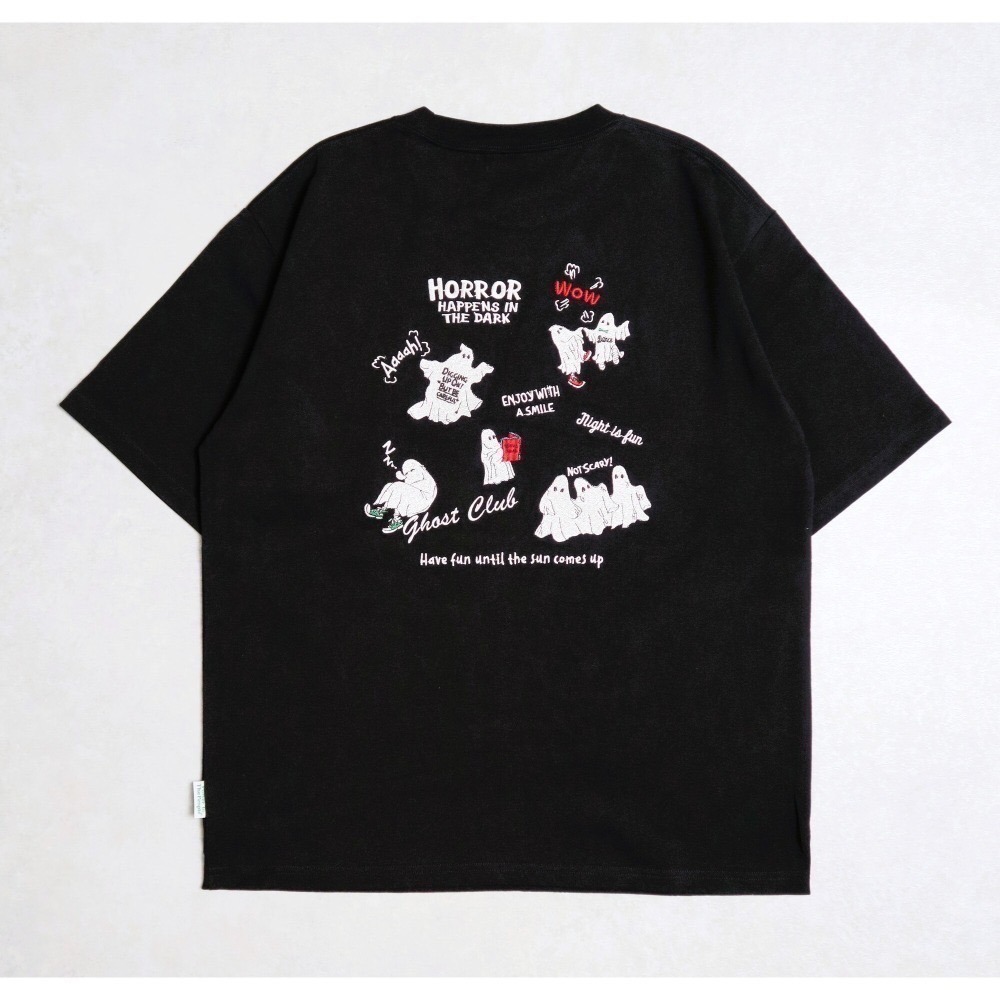 《2025夏季全新現貨正品》日本POWER TO THE PEOPLE-燦爛的鬼怪刺繡短袖T恤-男女適用-細節圖7