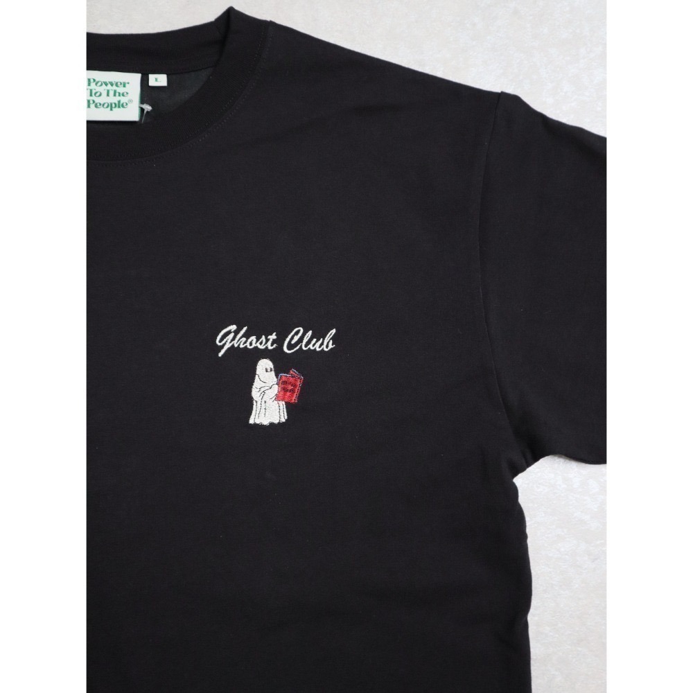 《2025夏季全新現貨正品》日本POWER TO THE PEOPLE-燦爛的鬼怪刺繡短袖T恤-男女適用-細節圖9