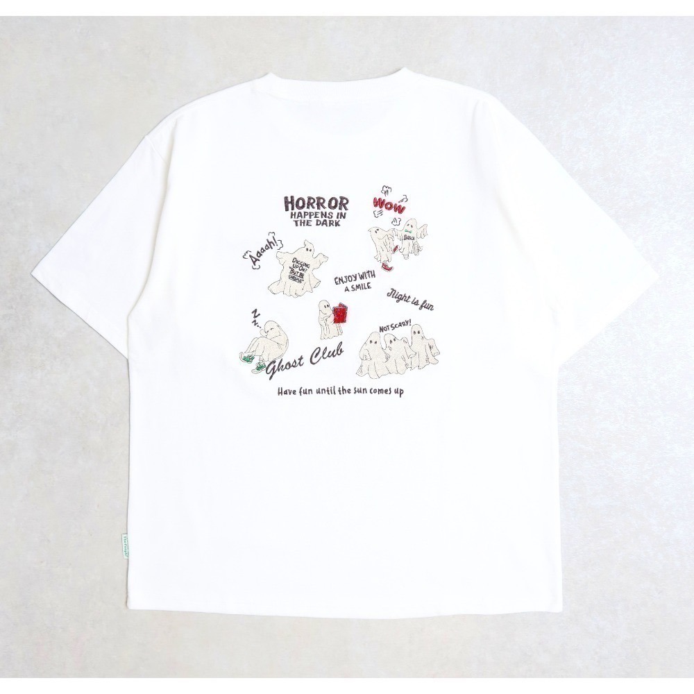 《2025夏季全新現貨正品》日本POWER TO THE PEOPLE-燦爛的鬼怪刺繡短袖T恤-男女適用-規格圖10