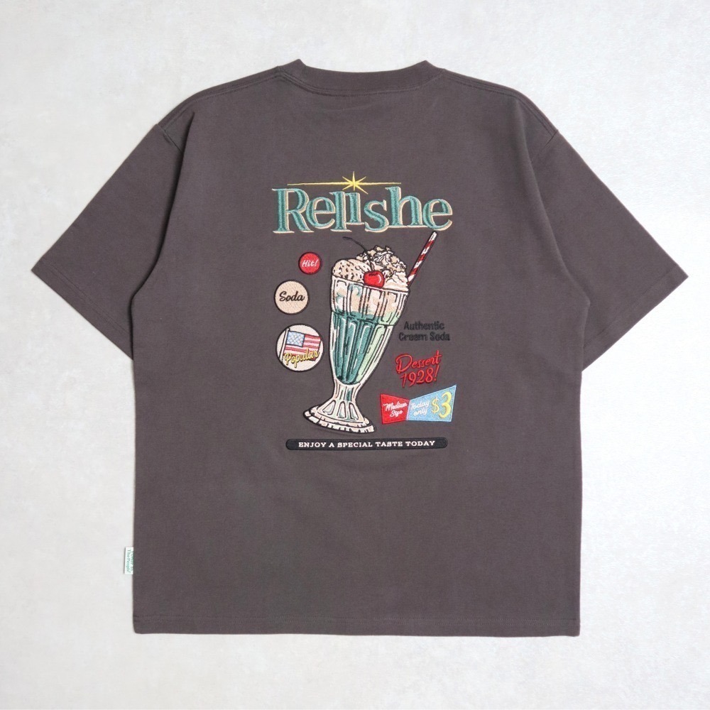 《2025夏季全新現貨正品》日本POWER TO THE PEOPLE-冰淇淋蘇打刺繡短袖T恤-男女適用-細節圖3