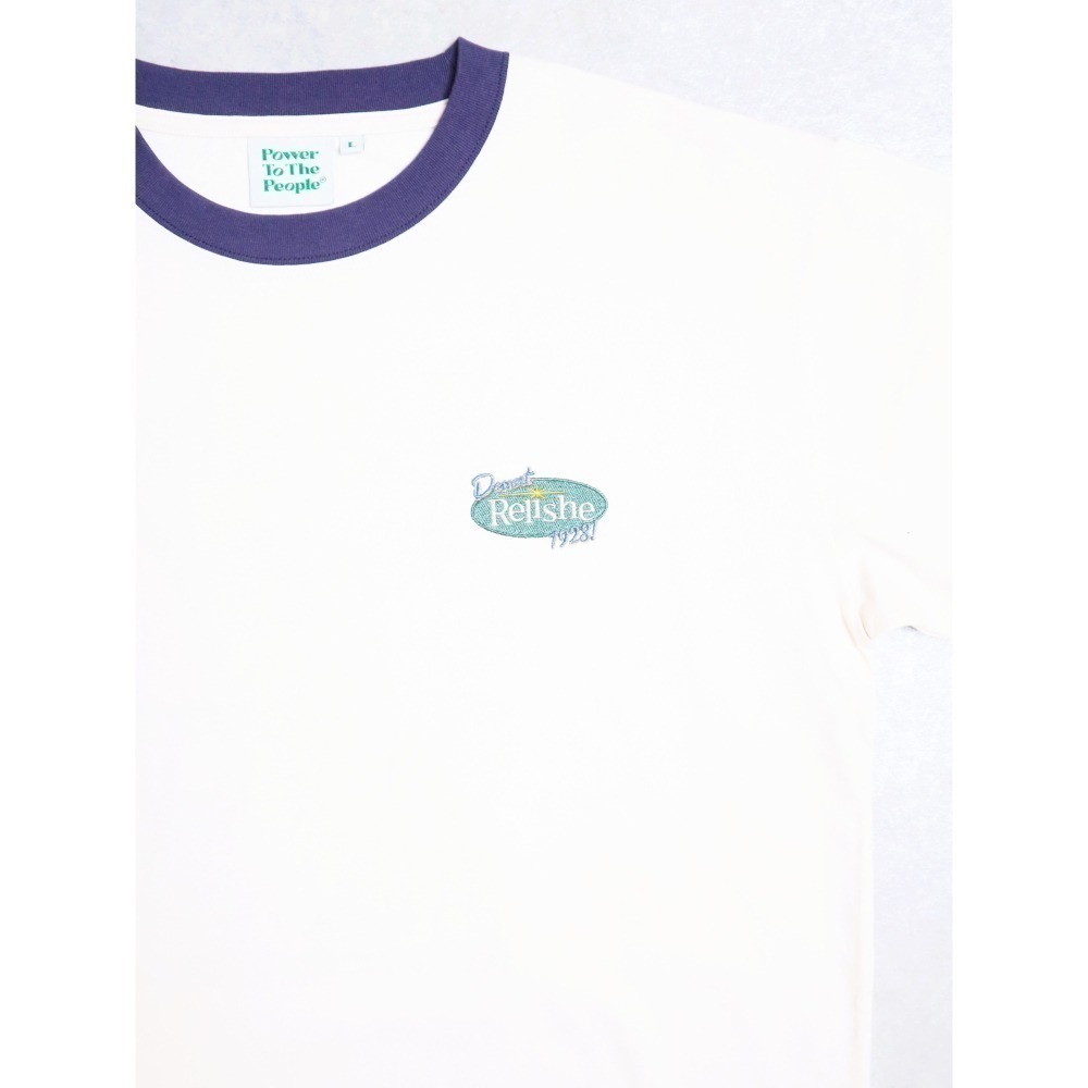 《2025夏季全新現貨正品》日本POWER TO THE PEOPLE-冰淇淋蘇打刺繡短袖T恤-男女適用-細節圖6