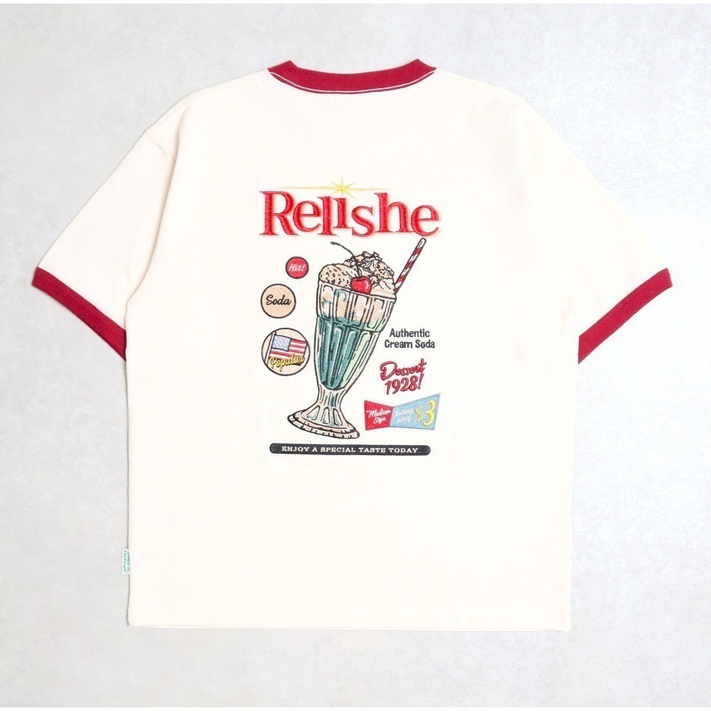 《2025夏季全新現貨正品》日本POWER TO THE PEOPLE-冰淇淋蘇打刺繡短袖T恤-男女適用-細節圖9