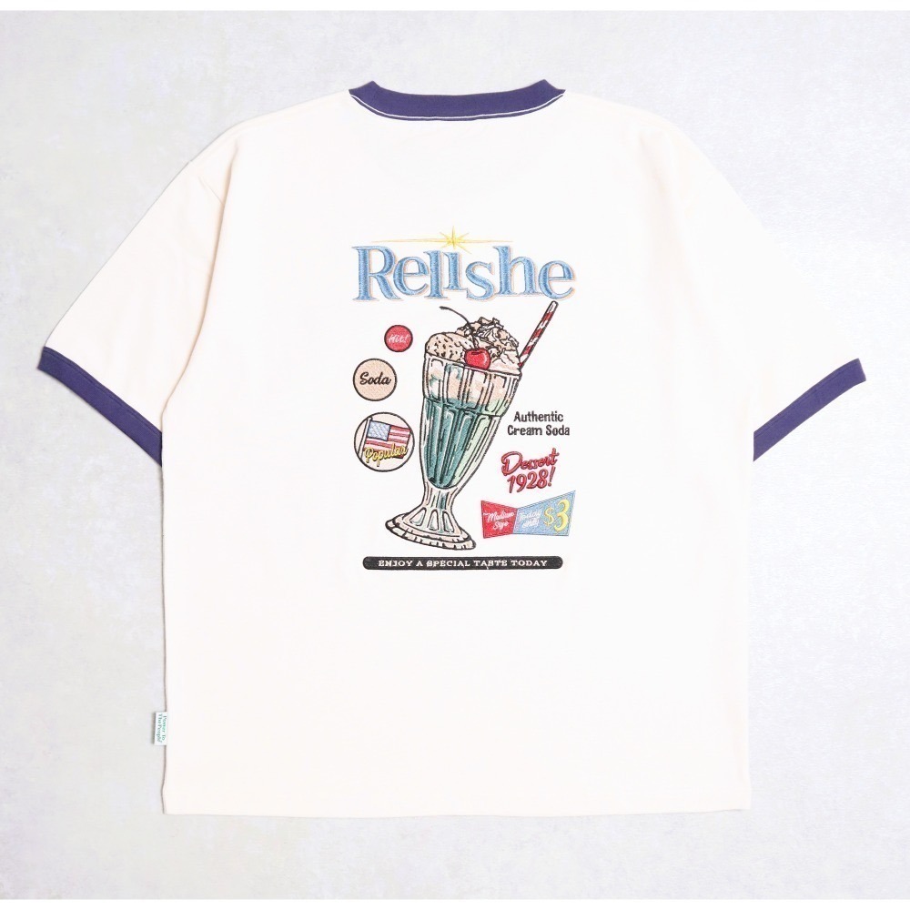 《2025夏季全新現貨正品》日本POWER TO THE PEOPLE-冰淇淋蘇打刺繡短袖T恤-男女適用-規格圖11