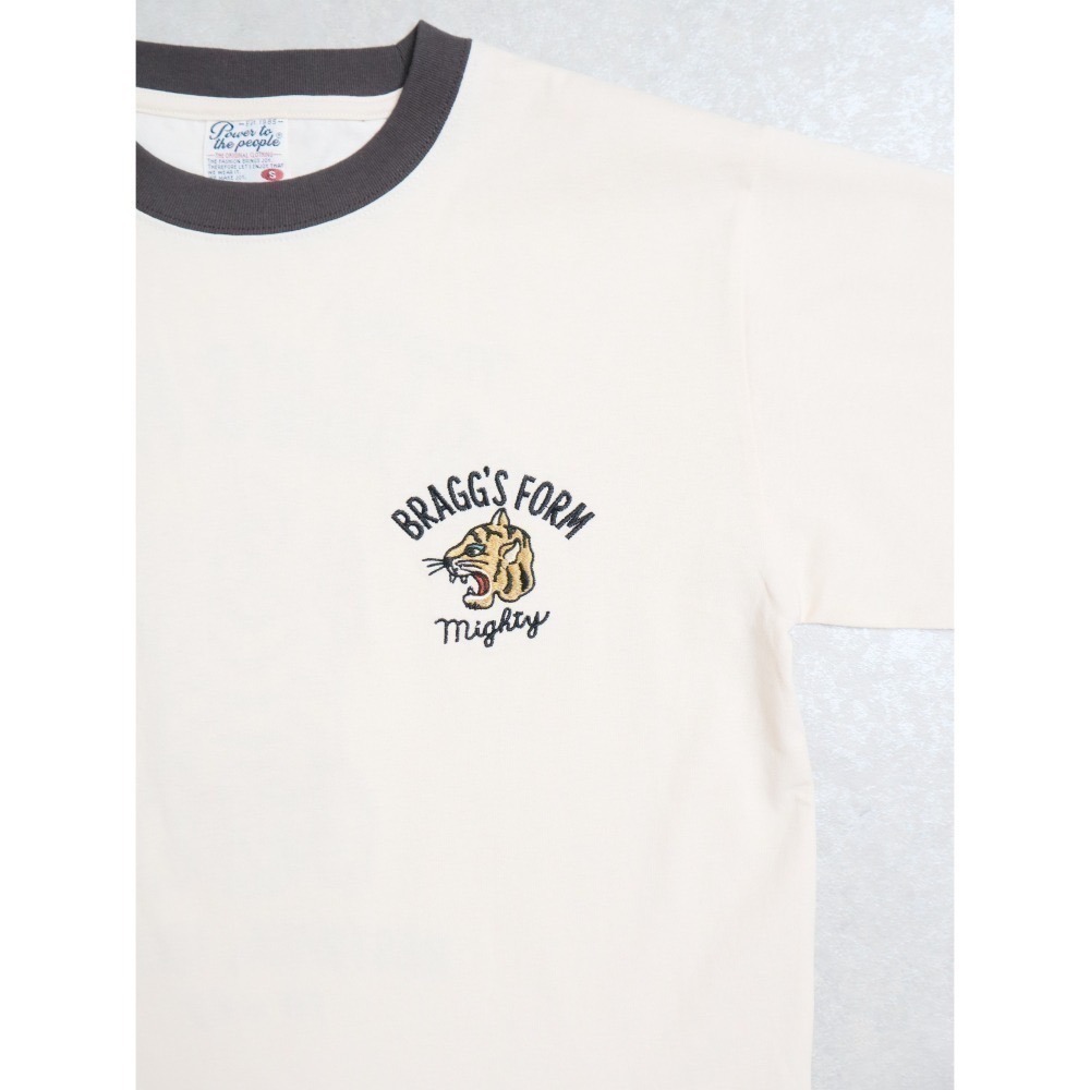 《2025夏季全新現貨正品》日本POWER TO THE PEOPLE-藏虎刺繡短袖T恤-男女適用-細節圖9