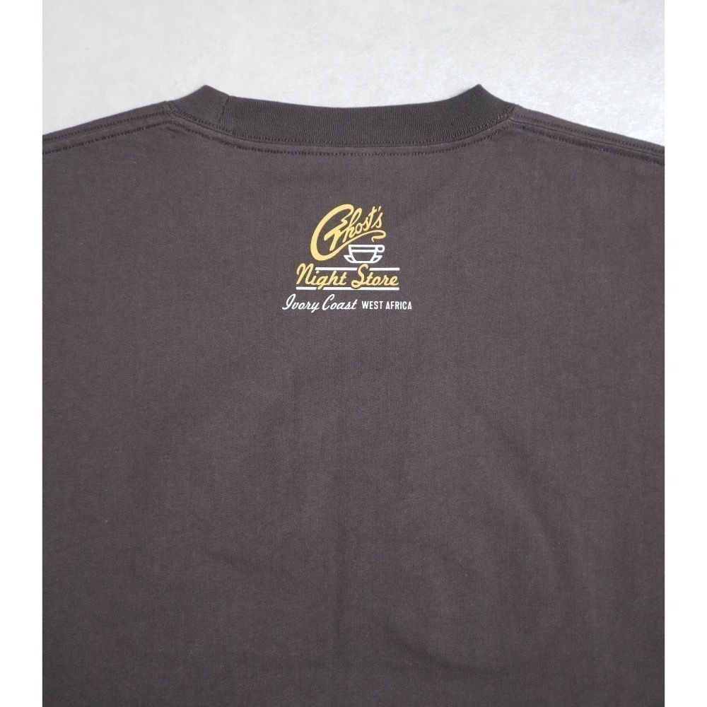 《2025夏季全新現貨正品》日本POWER TO THE PEOPLE-鬼怪咖啡刺繡短袖T恤-男女適用-細節圖2