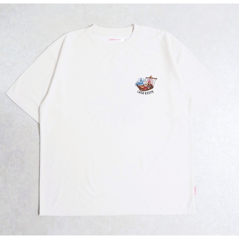 《全新現貨正品》日本POWER TO THE PEOPLE-大漁丸壽司船刺繡短袖T恤-男女適用-細節圖2