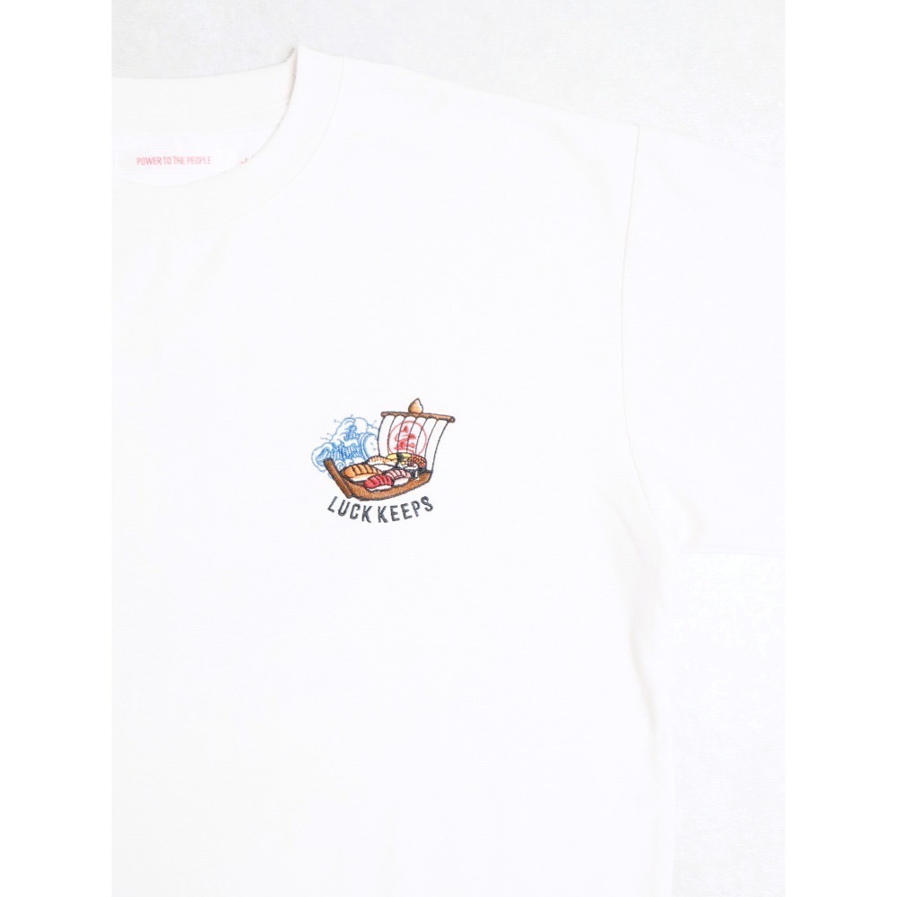 《全新現貨正品》日本POWER TO THE PEOPLE-大漁丸壽司船刺繡短袖T恤-男女適用-細節圖3