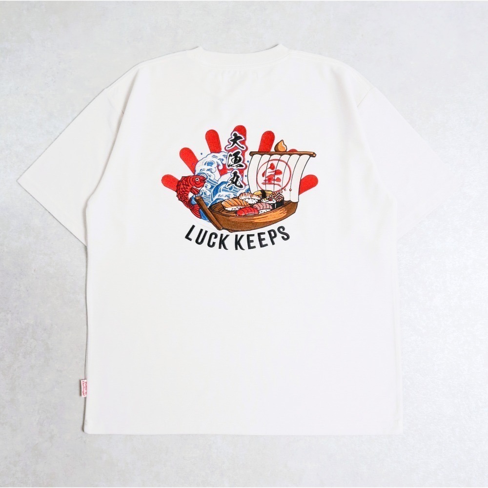 《全新現貨正品》日本POWER TO THE PEOPLE-大漁丸壽司船刺繡短袖T恤-男女適用-規格圖3