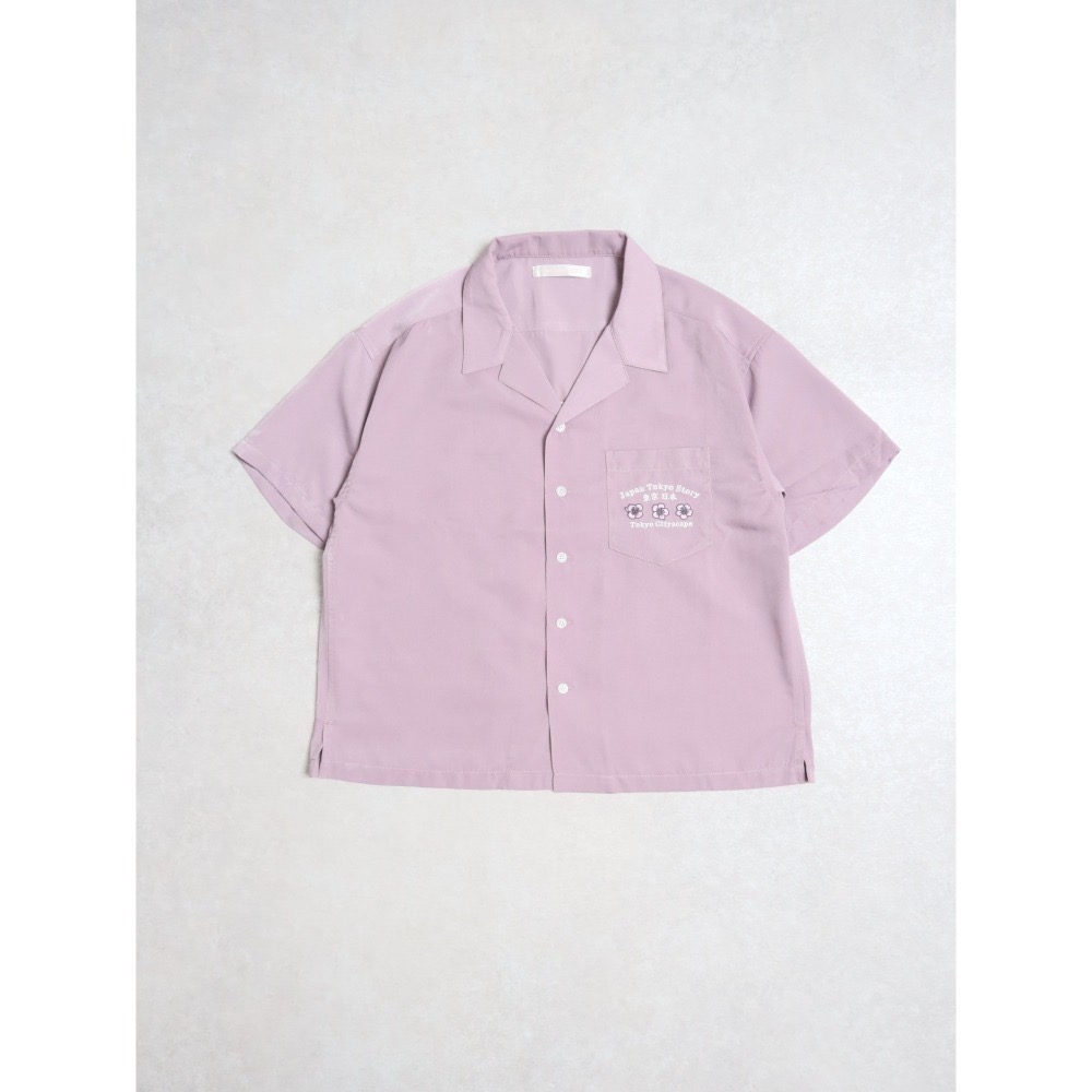 《全新現貨正品》日本POWER TO THE PEOPLE-JAPAN系列-達摩和狐狸面具刺繡開襯衫-男女適用-細節圖2