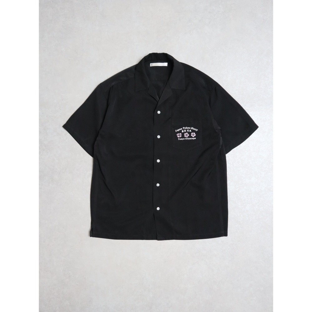 《全新現貨正品》日本POWER TO THE PEOPLE-JAPAN系列-達摩和狐狸面具刺繡開襯衫-男女適用-細節圖8