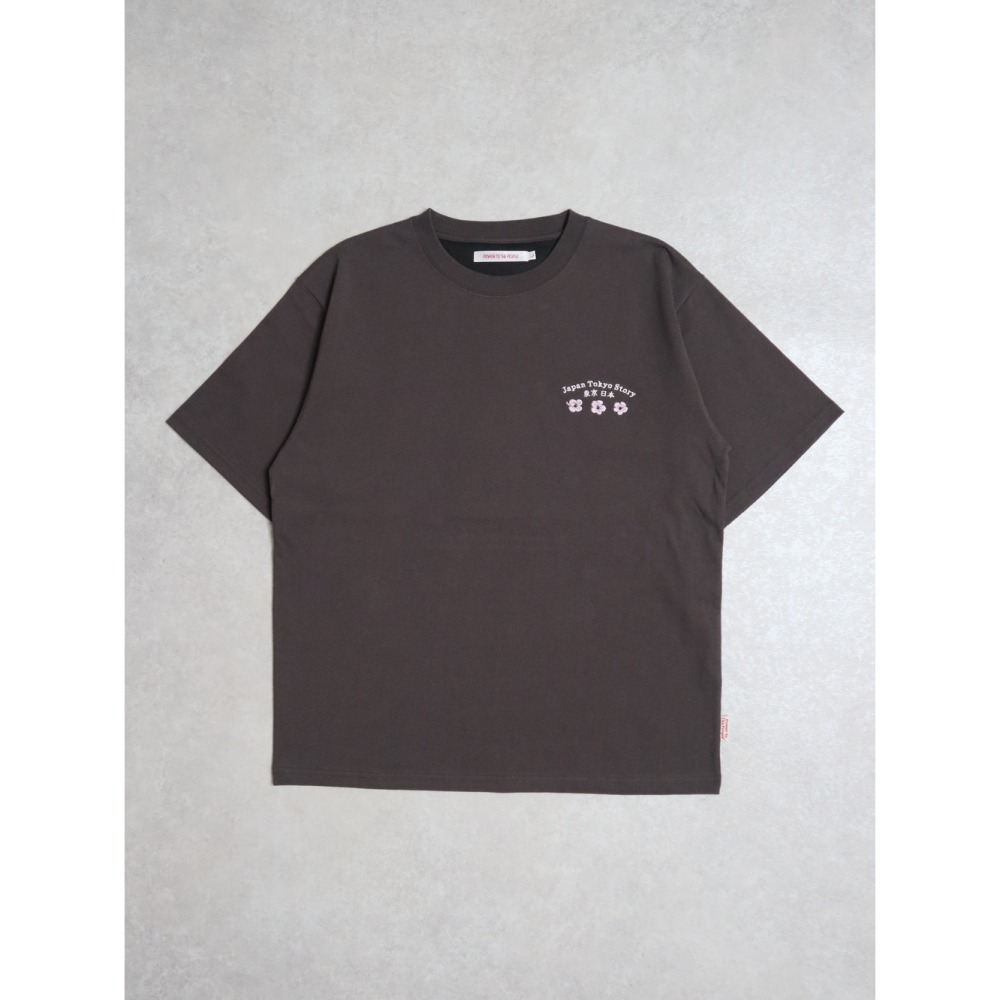 《全新現貨正品》日本POWER TO THE PEOPLE-達摩和狐狸面具刺繡短袖T恤-男女適用-細節圖2