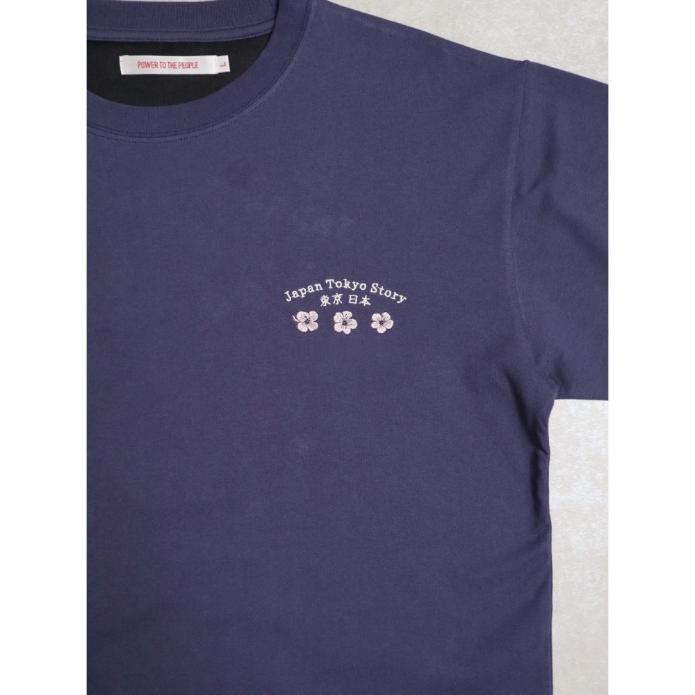 《全新現貨正品》日本POWER TO THE PEOPLE-達摩和狐狸面具刺繡短袖T恤-男女適用-細節圖7