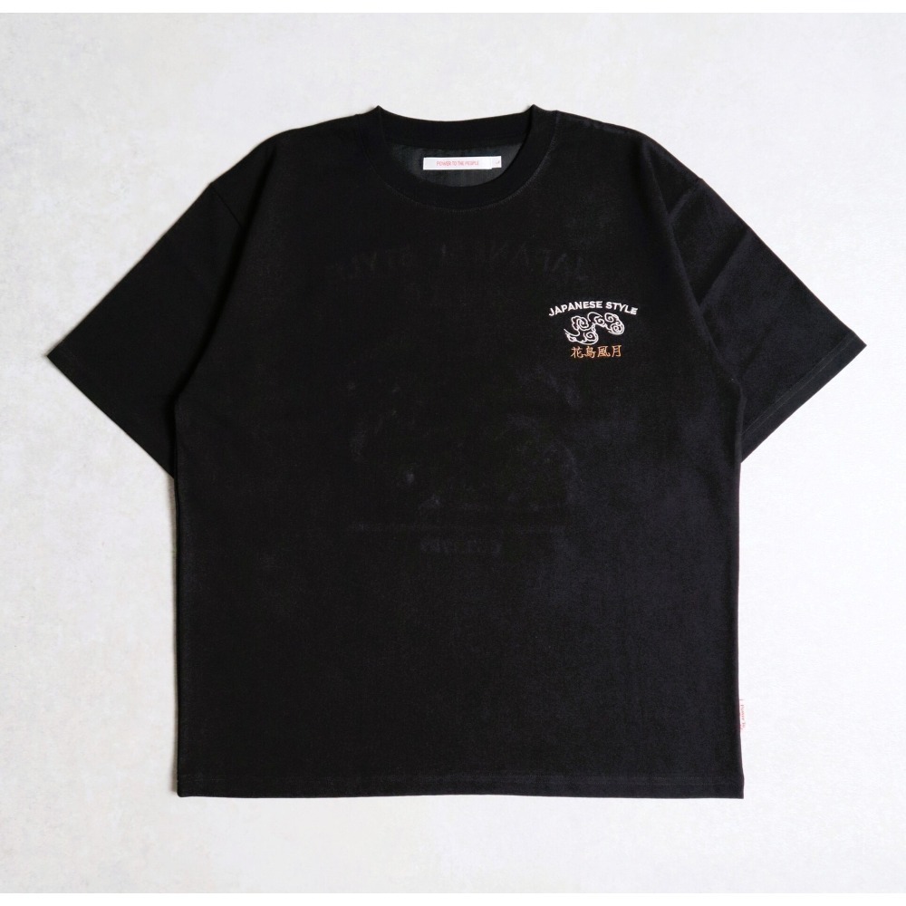 《全新現貨正品》日本POWER TO THE PEOPLE-JAPAN系列-花鳥風月刺繡短袖T恤-男女適用-細節圖8