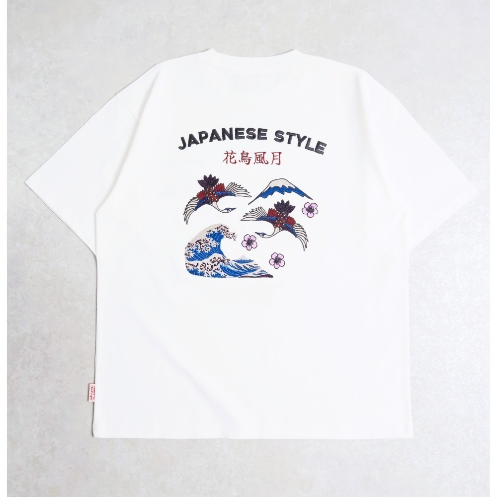 《全新現貨正品》日本POWER TO THE PEOPLE-JAPAN系列-花鳥風月刺繡短袖T恤-男女適用-規格圖8